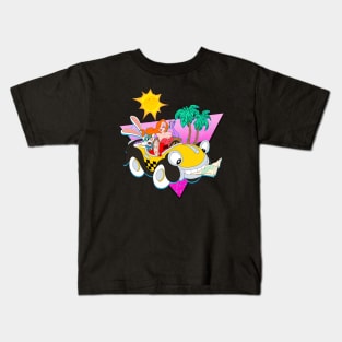 Cruisin' Down to Toontown (1980s EDITION!) Kids T-Shirt